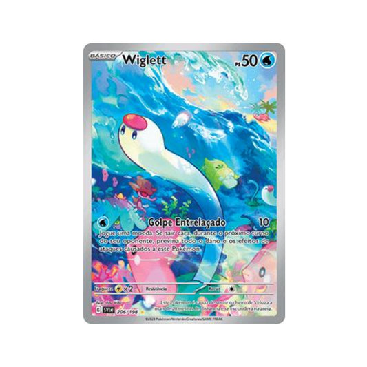 Wiglett 206/198 in Portuguese Scarlet & Violet Pokémon TCG