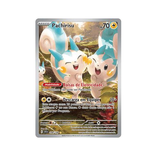 Pachirisu 208/198 in Portuguese Scarlet & Violet Pokémon TCG