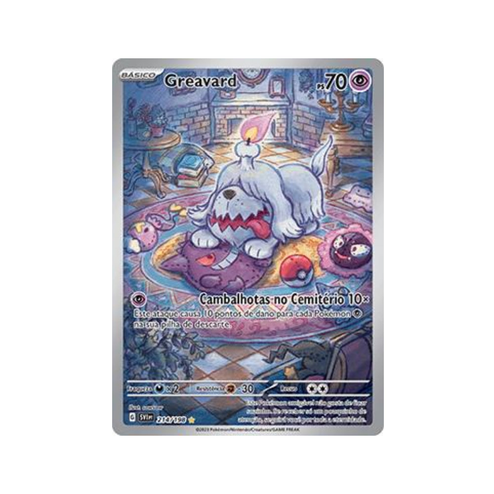 Greavard 214/198 in Portuguese Scarlet & Violet Pokémon TCG