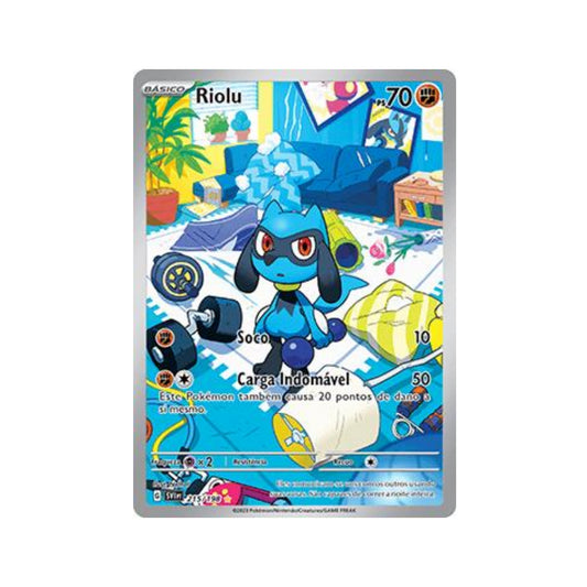 Riolu 215/198 in Portuguese Scarlet & Violet Pokémon TCG