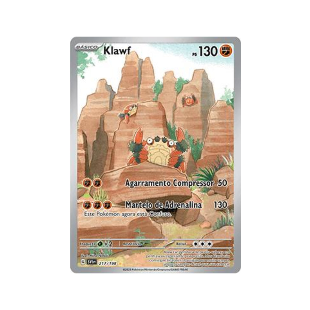 Klawf 217/198 in Portuguese Scarlet & Violet Pokémon TCG