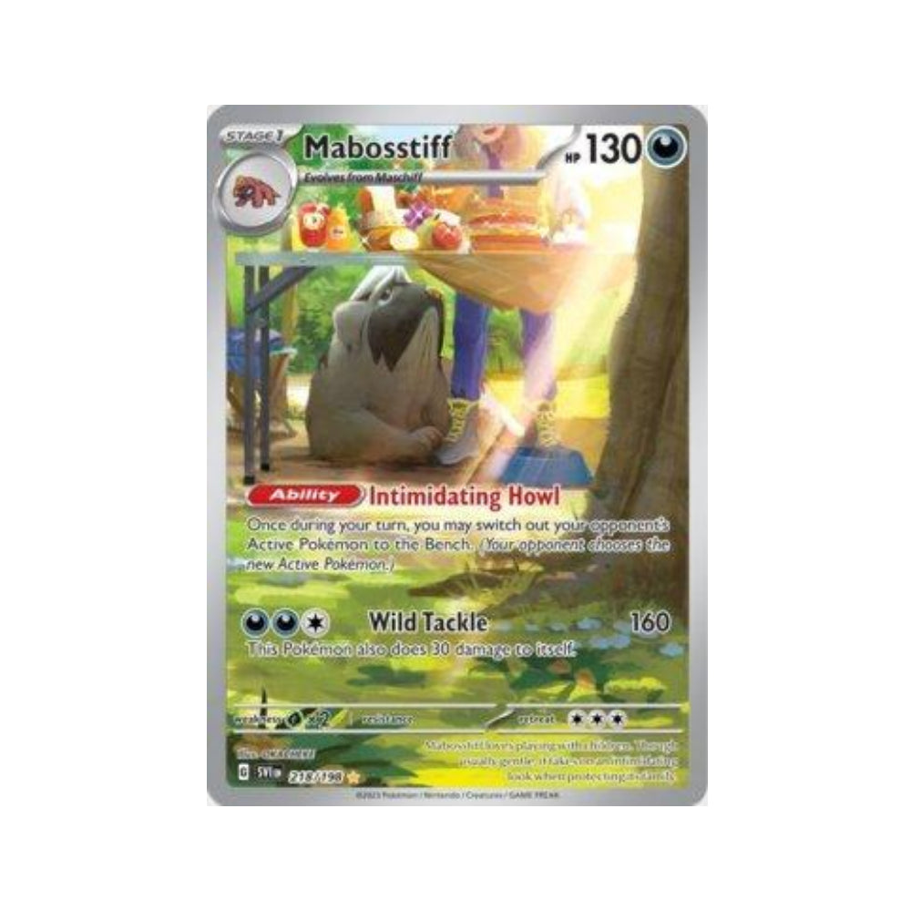 Mabosstiff 218/198 in Portuguese Scarlet & Violet Pokémon TCG