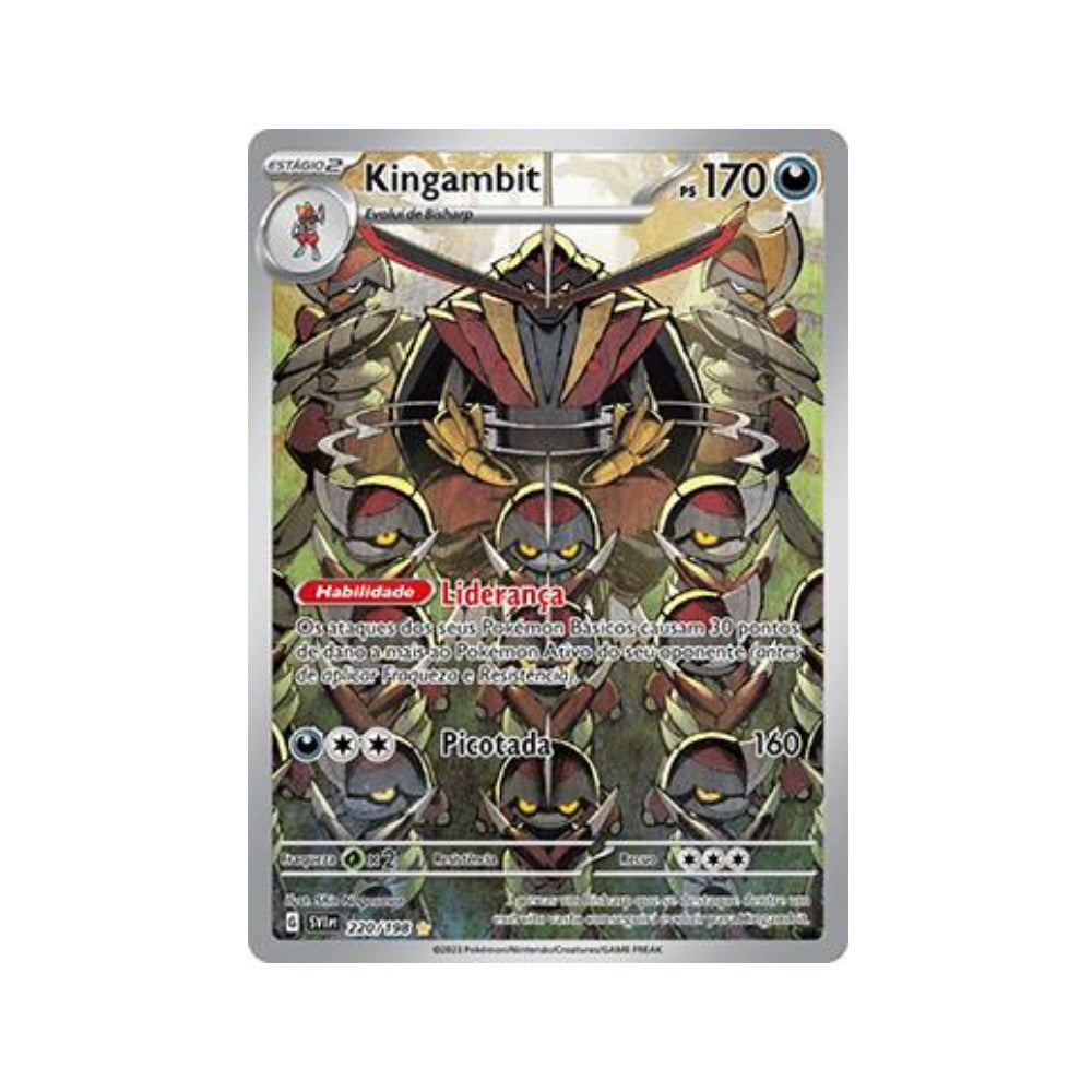 Kingambit 220/198 in Portuguese Scarlet & Violet Pokémon TCG