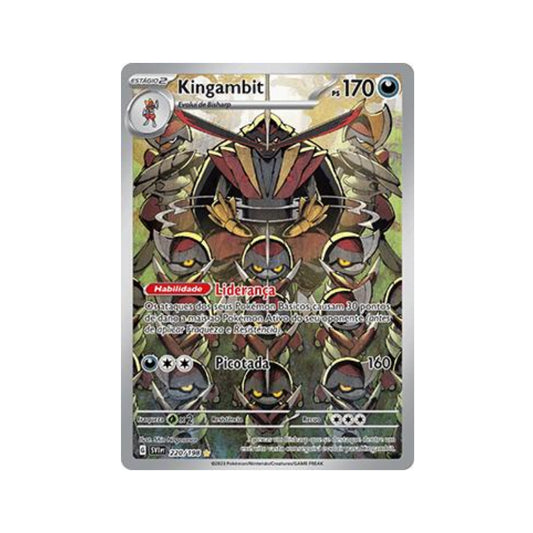 Kingambit 220/198 in Portuguese Scarlet & Violet Pokémon TCG