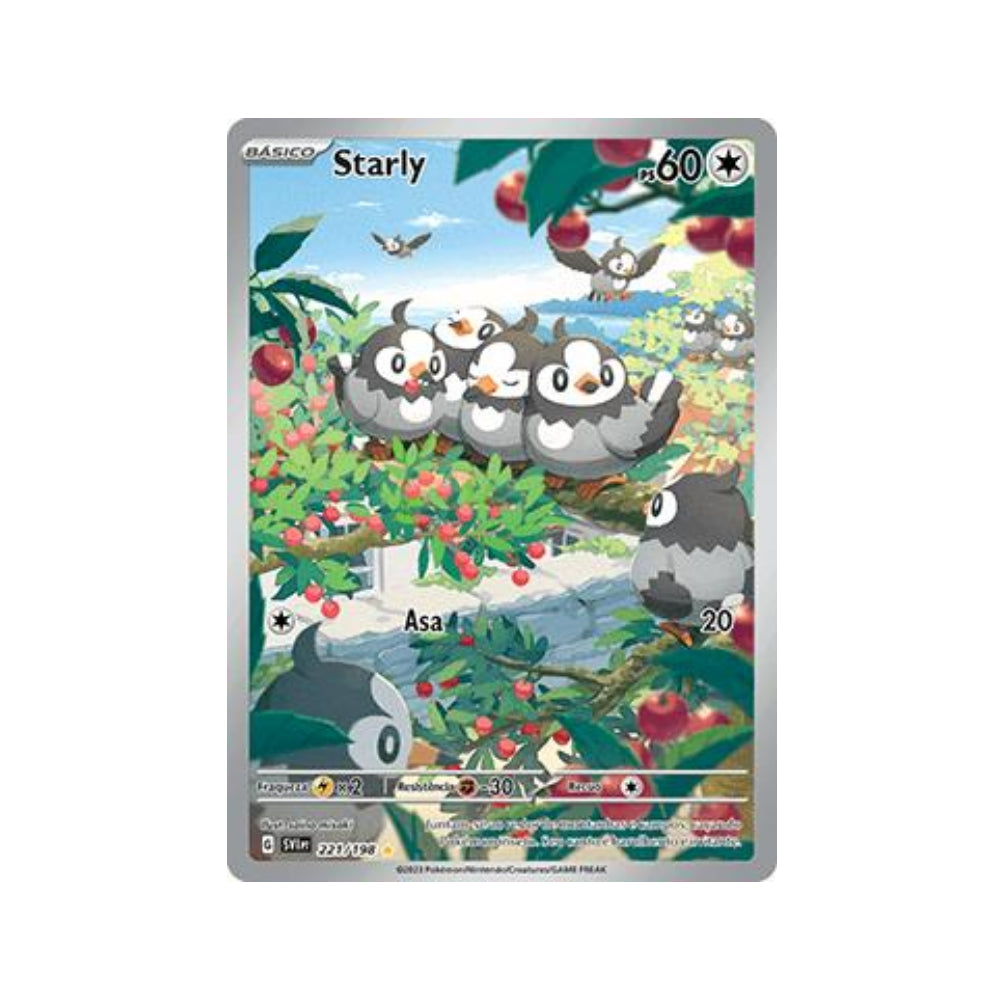 Starly 221/198 in Portuguese Scarlet & Violet Pokémon TCG