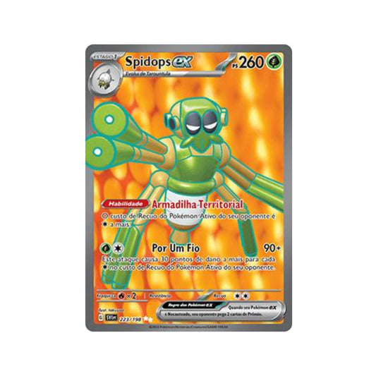 Spidops ex 223/198 in Portuguese Scarlet & Violet Pokémon TCG