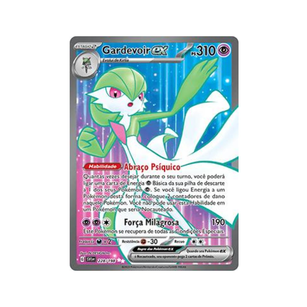 Gardevoir ex 228/198 in Portuguese Scarlet & Violet Pokémon TCG