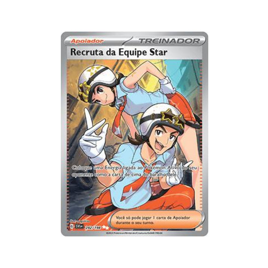 Team Star Grunt 242/198 in Portuguese Scarlet & Violet Pokémon TCG