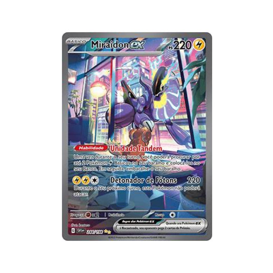 Miraidon ex 244/198 in Portuguese Scarlet & Violet Pokémon TCG