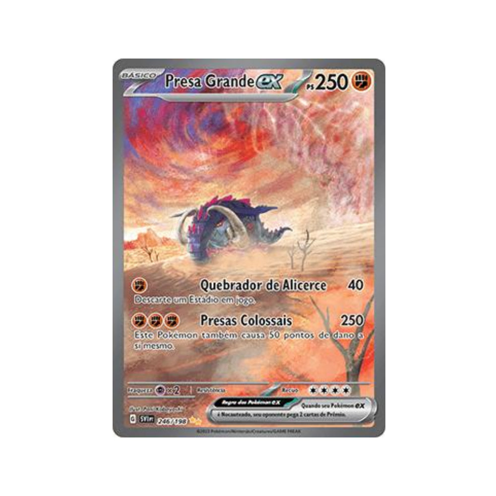 Great Tusk ex 246/198 in Portuguese Scarlet & Violet Pokémon TCG