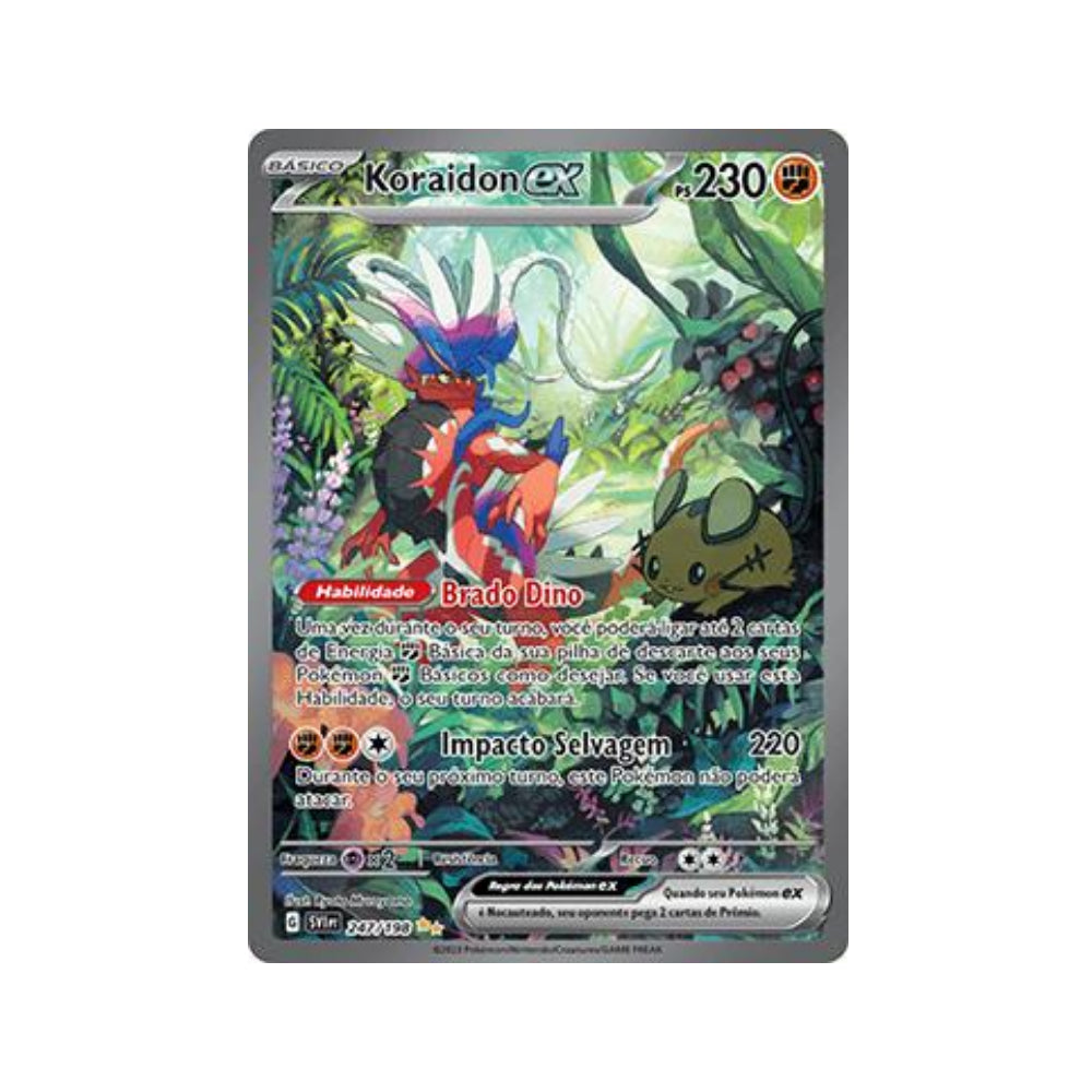 Koraidon ex 247/198 in Portuguese Scarlet & Violet Pokémon TCG