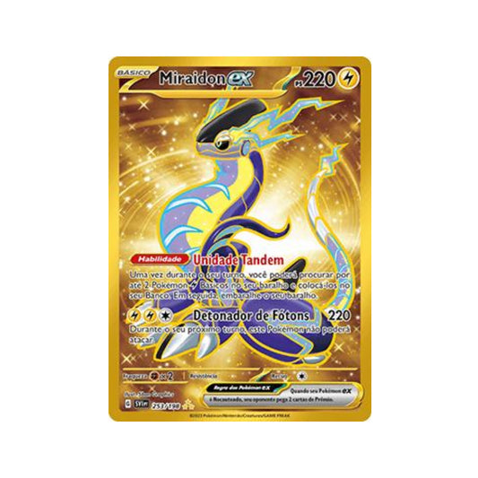 Miraidon ex 253/198 in Portuguese Scarlet & Violet Pokémon TCG