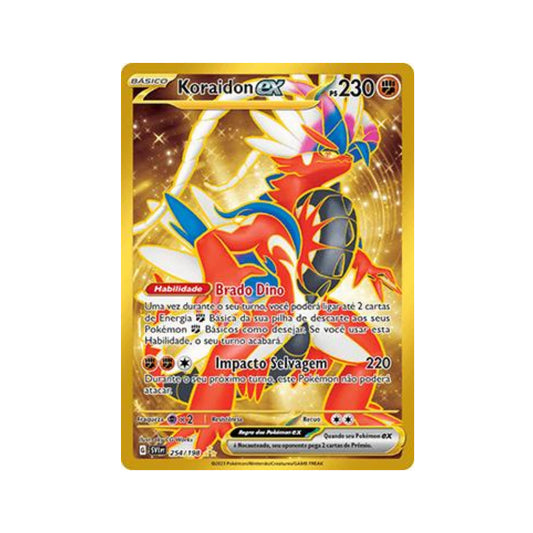 Koraidon ex 254/198 in Portuguese Scarlet & Violet Pokémon TCG