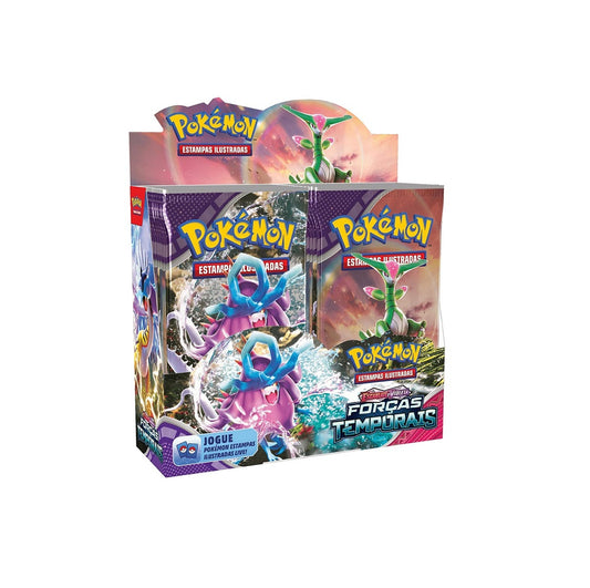 Sealed Booster Box Temporal Forces in Portuguese Pokemon TCG