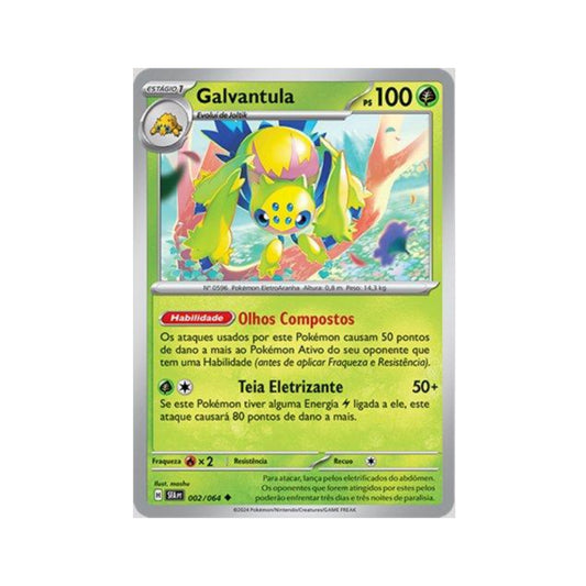 Galvantula 002/064 in Portuguese Shrouded Fable Pokémon TCG