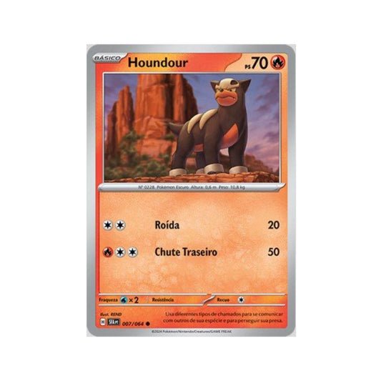 Houndour 007/064 in Portuguese Shrouded Fable Pokémon TCG