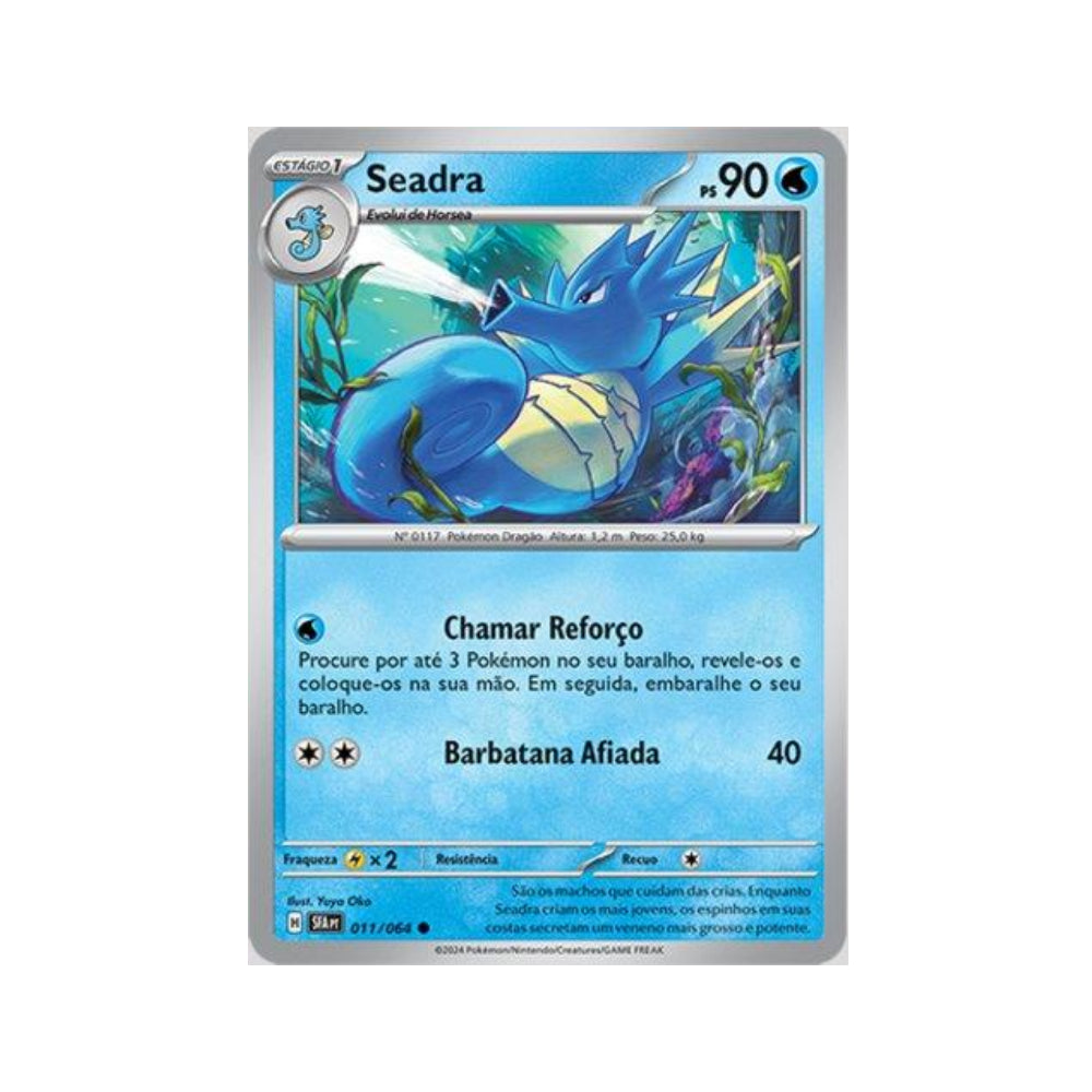 Seadra 011/064 in Portuguese Shrouded Fable Pokémon TCG