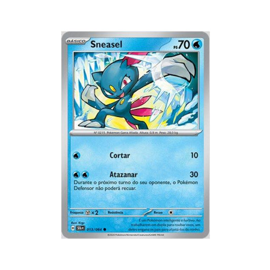 Sneasel 013/064 in Portuguese Shrouded Fable Pokémon TCG