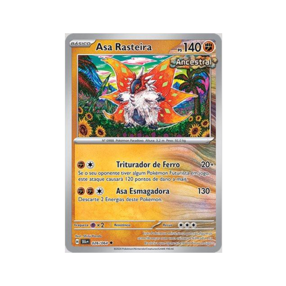 Slither Wing 026/064 in Portuguese Shrouded Fable Pokémon TCG