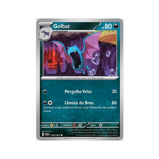 Golbat 028/064 in Portuguese Shrouded Fable Pokémon TCG