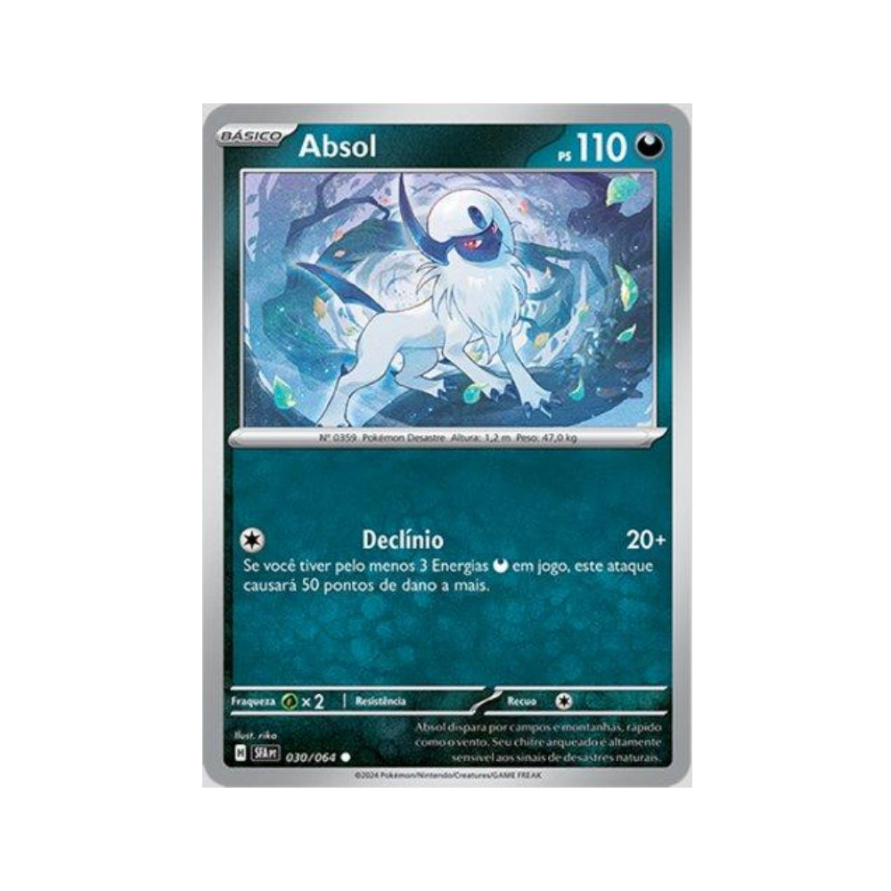 Absol 030/064 in Portuguese Shrouded Fable Pokémon TCG