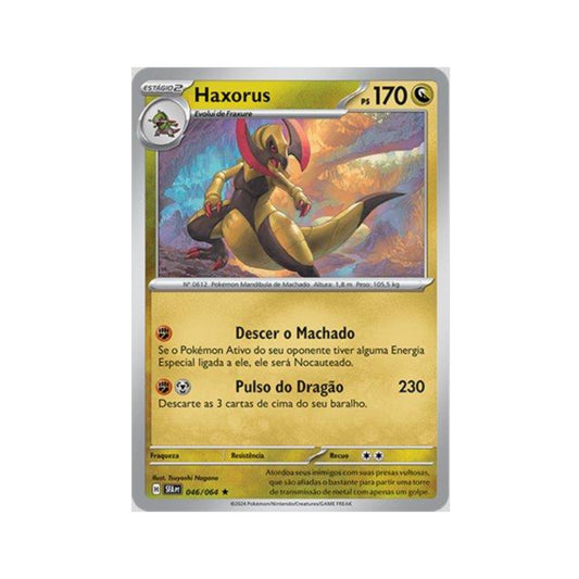 Haxorus 046/064 in Portuguese Shrouded Fable Pokémon TCG