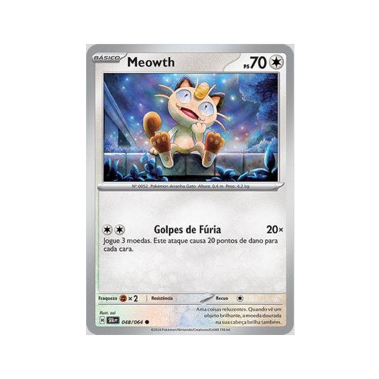 Meowth 048/064 in Portuguese Shrouded Fable Pokémon TCG