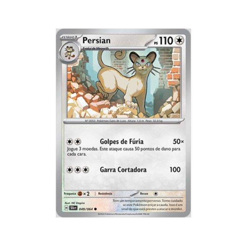 Persian 049/064 in Portuguese Shrouded Fable Pokémon TCG