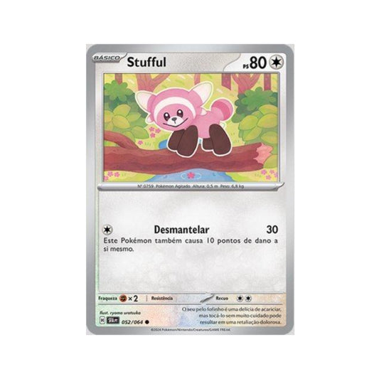 Stufful 052/064 in Portuguese Shrouded Fable Pokémon TCG