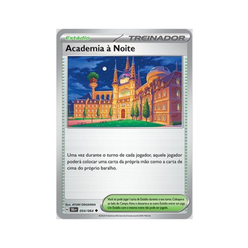 Night Academy 054/064 in Portuguese Shrouded Fable Pokémon TCG