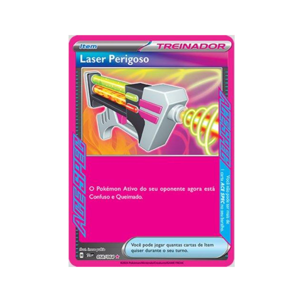 Dangerous Laser 058/064 in Portuguese Shrouded Fable Pokémon TCG