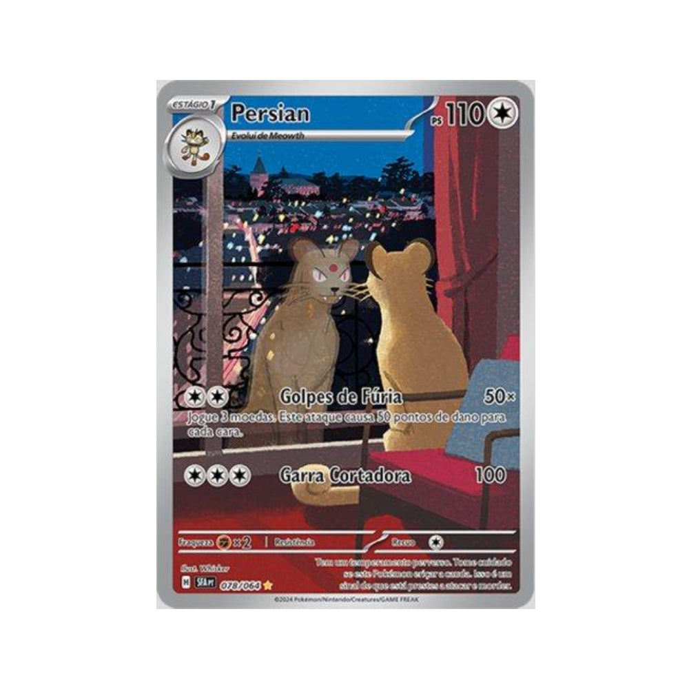 Persian 078/064 in Portuguese Shrouded Fable Pokémon TCG