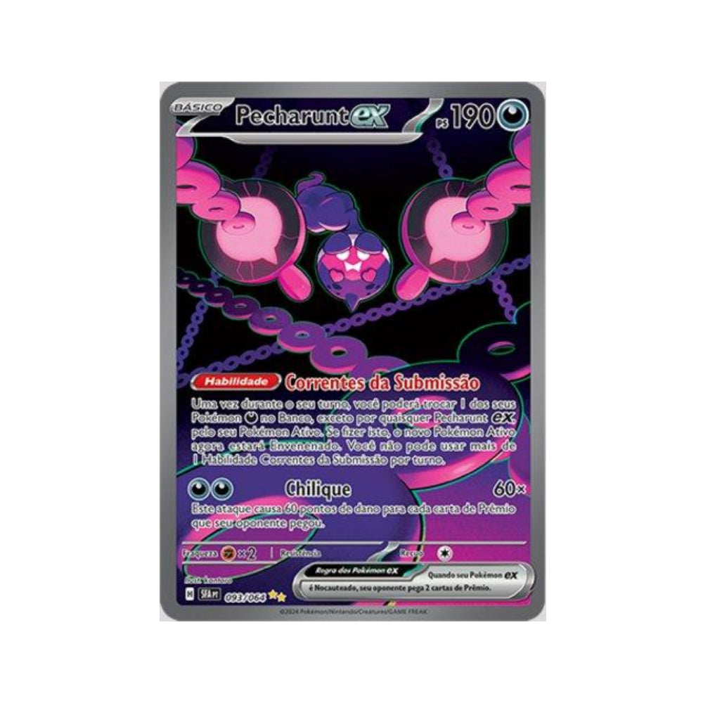 Pecharunt ex 093/064 in Portuguese Shrouded Fable Pokémon TCG