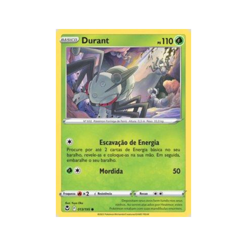 Durant 013/195 in Portuguese Silver Tempest Pokémon TCG