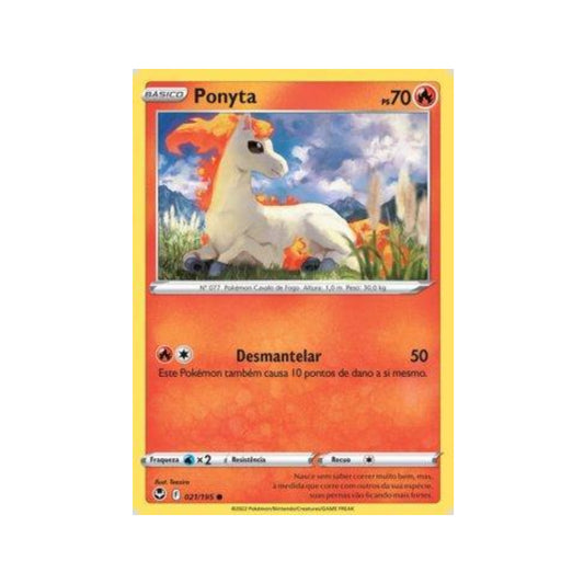 Ponyta 021/195 in Portuguese Silver Tempest Pokémon TCG