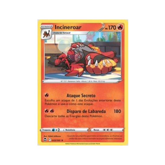 Incineroar 032/195 in Portuguese Silver Tempest Pokémon TCG