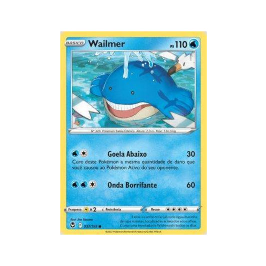 Wailmer 037/195 in Portuguese Silver Tempest Pokémon TCG