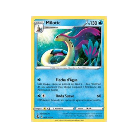 Milotic 040/195 in Portuguese Silver Tempest Pokémon TCG