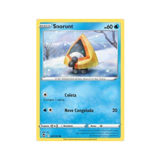 Snorunt 041/195 in Portuguese Silver Tempest Pokémon TCG