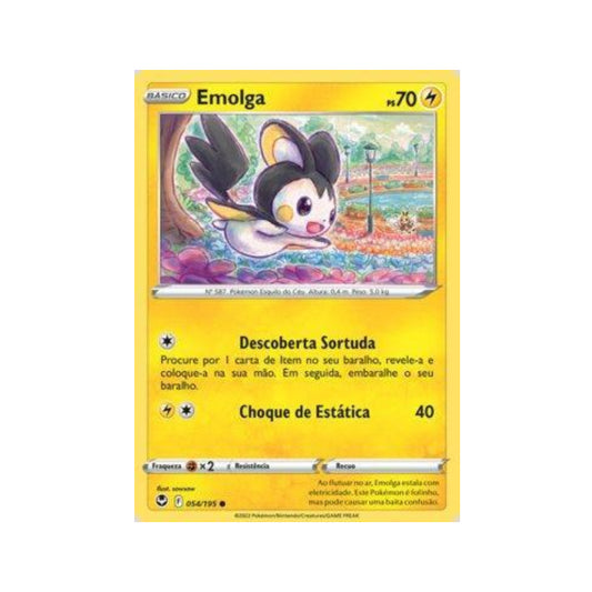 Emolga 054/195 in Portuguese Silver Tempest Pokémon TCG