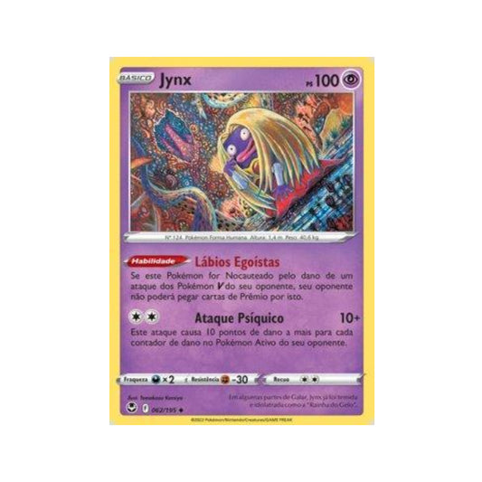 Jynx 062/195 in Portuguese Silver Tempest Pokémon TCG