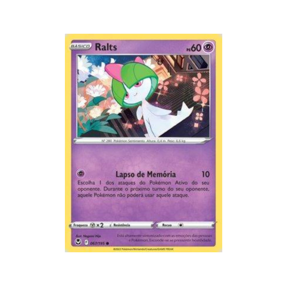 Ralts 067/195 in Portuguese Silver Tempest Pokémon TCG