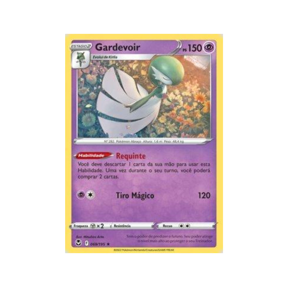 Gardevoir 069/195 in Portuguese Silver Tempest Pokémon TCG