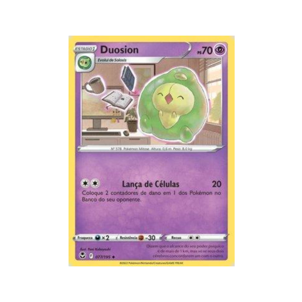 Duosion 077/195 in Portuguese Silver Tempest Pokémon TCG