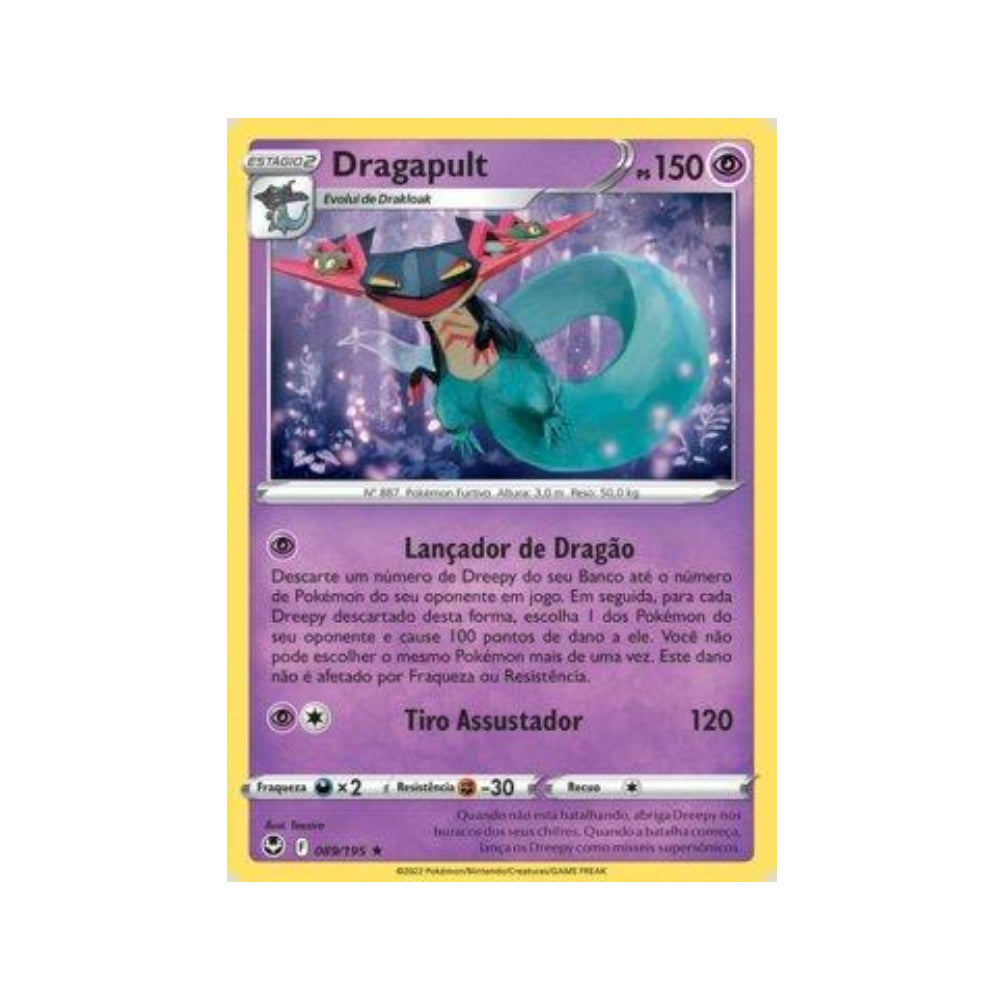 Dragapult 089/195 in Portuguese Silver Tempest Pokémon TCG