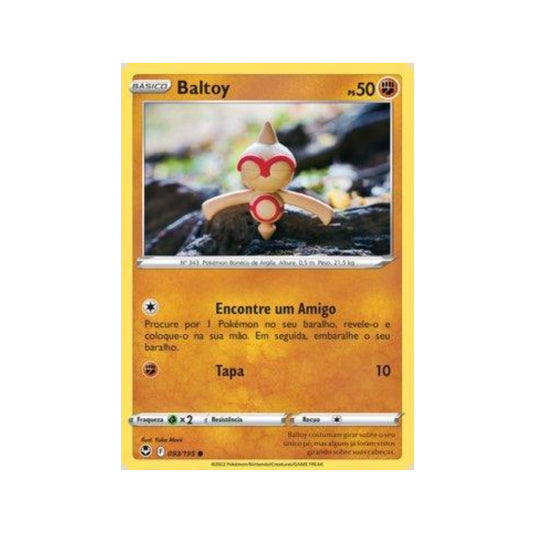 Baltoy 093/195 in Portuguese Silver Tempest Pokémon TCG