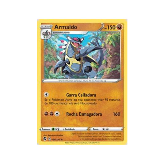 Armaldo 096/195 in Portuguese Silver Tempest Pokémon TCG