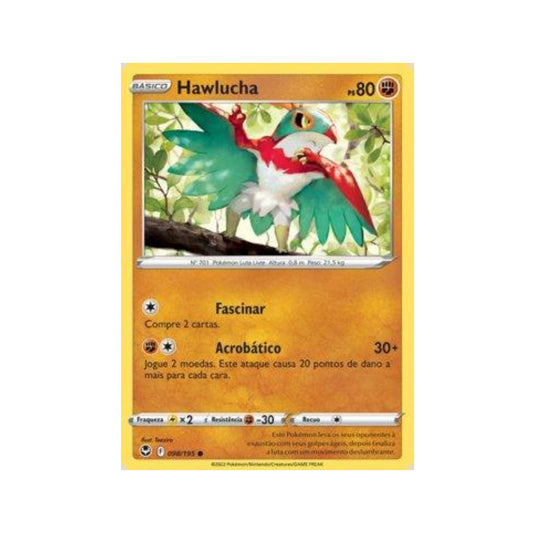 Hawlucha 098/195 in Portuguese Silver Tempest Pokémon TCG