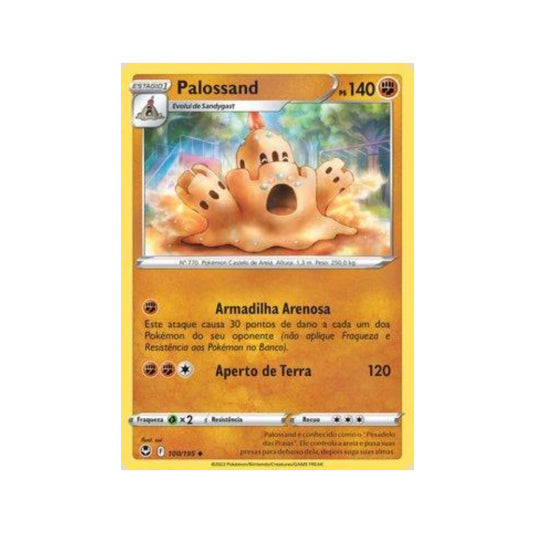 Palossand 100/195 in Portuguese Silver Tempest Pokémon TCG