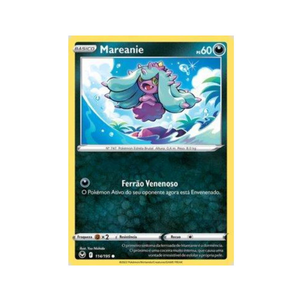 Mareanie 114/195 in Portuguese Silver Tempest Pokémon TCG